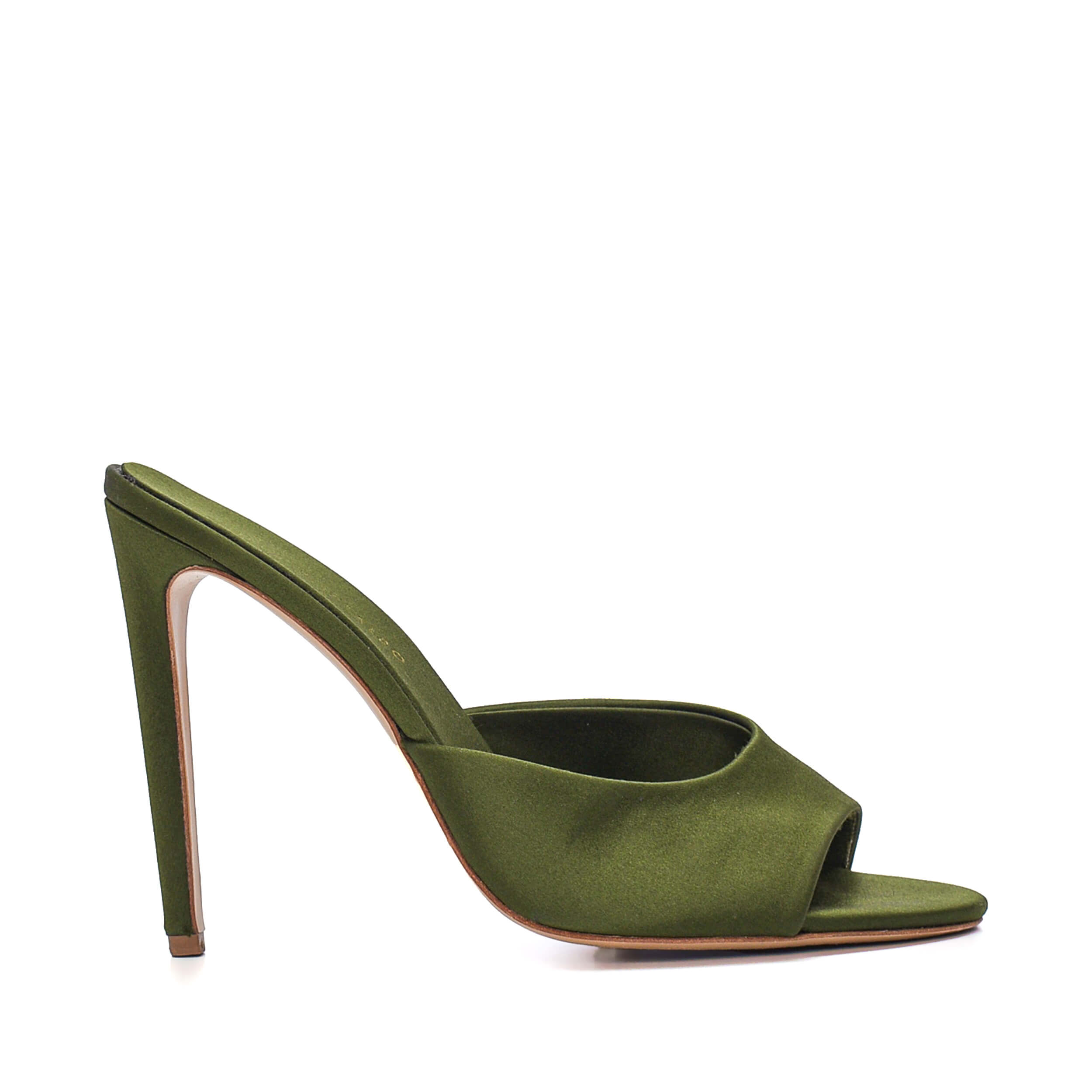 Ilio Smeraldo - Dark Green Satin Pump